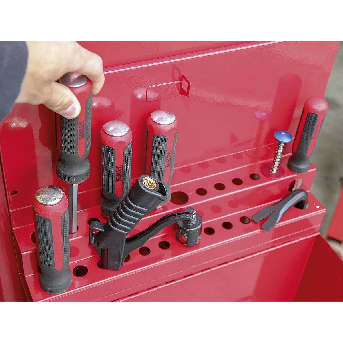 Sealey Side Cabinet for Long Handle Tools - Red - Image 3