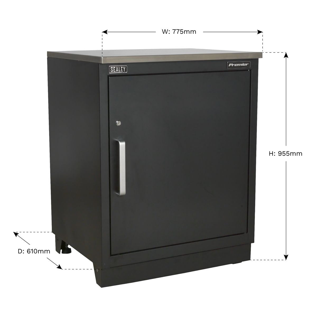 Sealey Premier Heavy-Duty Modular Floor Cabinet 1 Door 775mm - Image 5