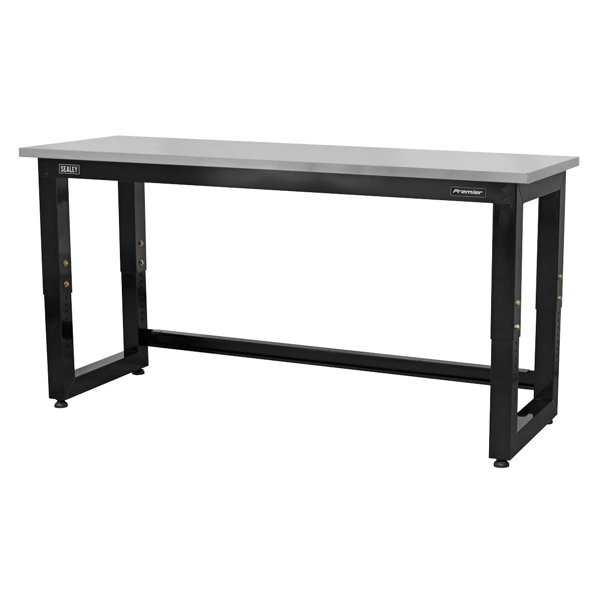 Sealey Premier Heavy-Duty Steel Adjustable Workbench with Stainless Steel Worktop 1830mm - Image 1