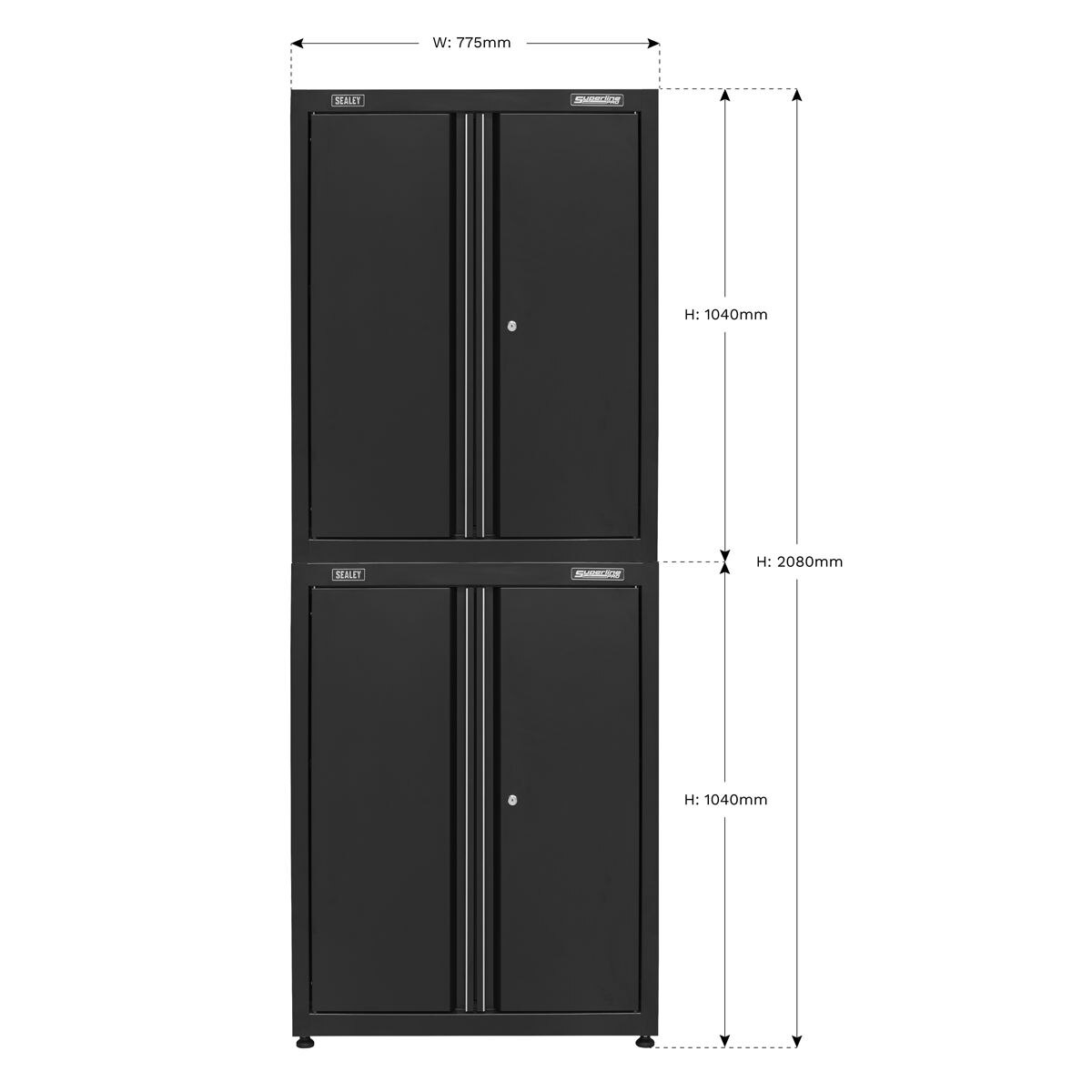 Sealey Superline PRO Rapid-Fit Dual Stacking Cabinets - Image 4