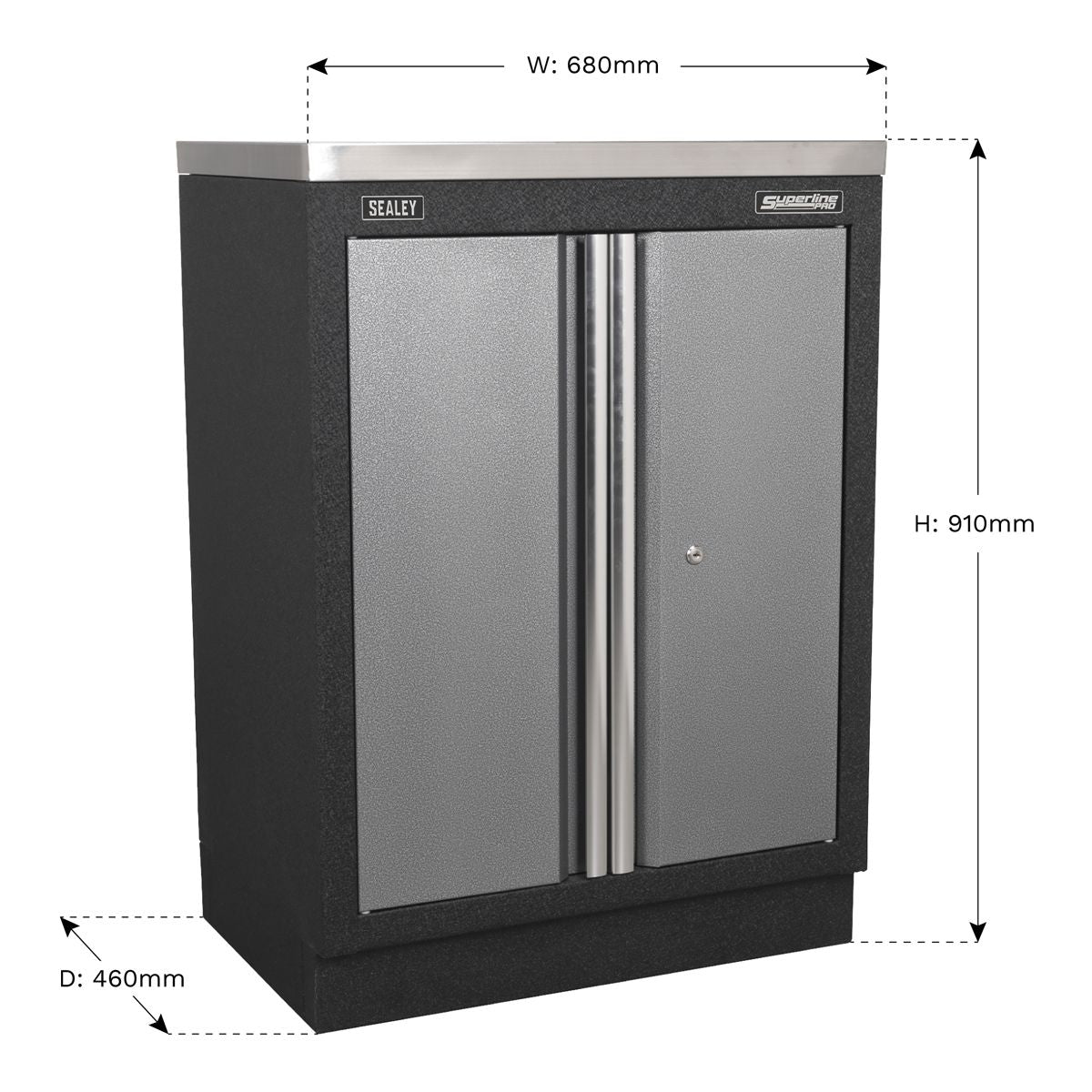 Sealey Superline PRO Modular 2 Door Floor Cabinet 680mm - Image 6