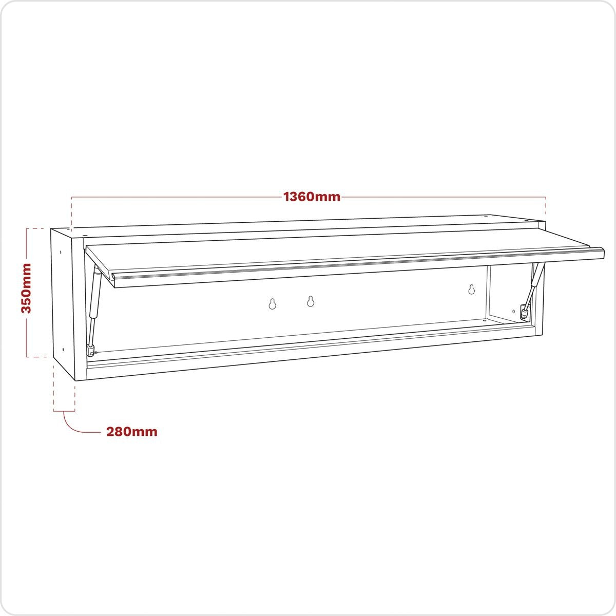 Sealey Superline PRO Modular Wall Cabinet 1360mm - Image 9