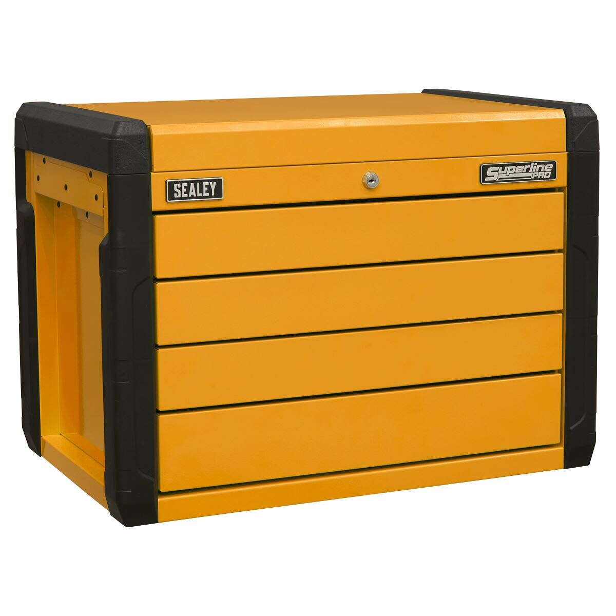 Sealey Superline PRO Push-to-Open Topchest 4-Drawer - Orange - Image 6