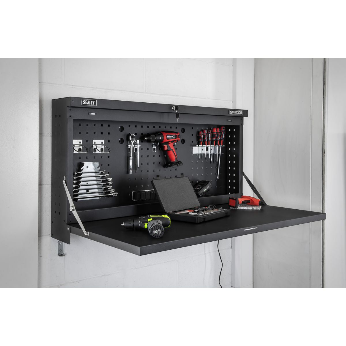 Sealey Superline PRO Wall Mounting Foldable Workbench 1100mm - Image 9