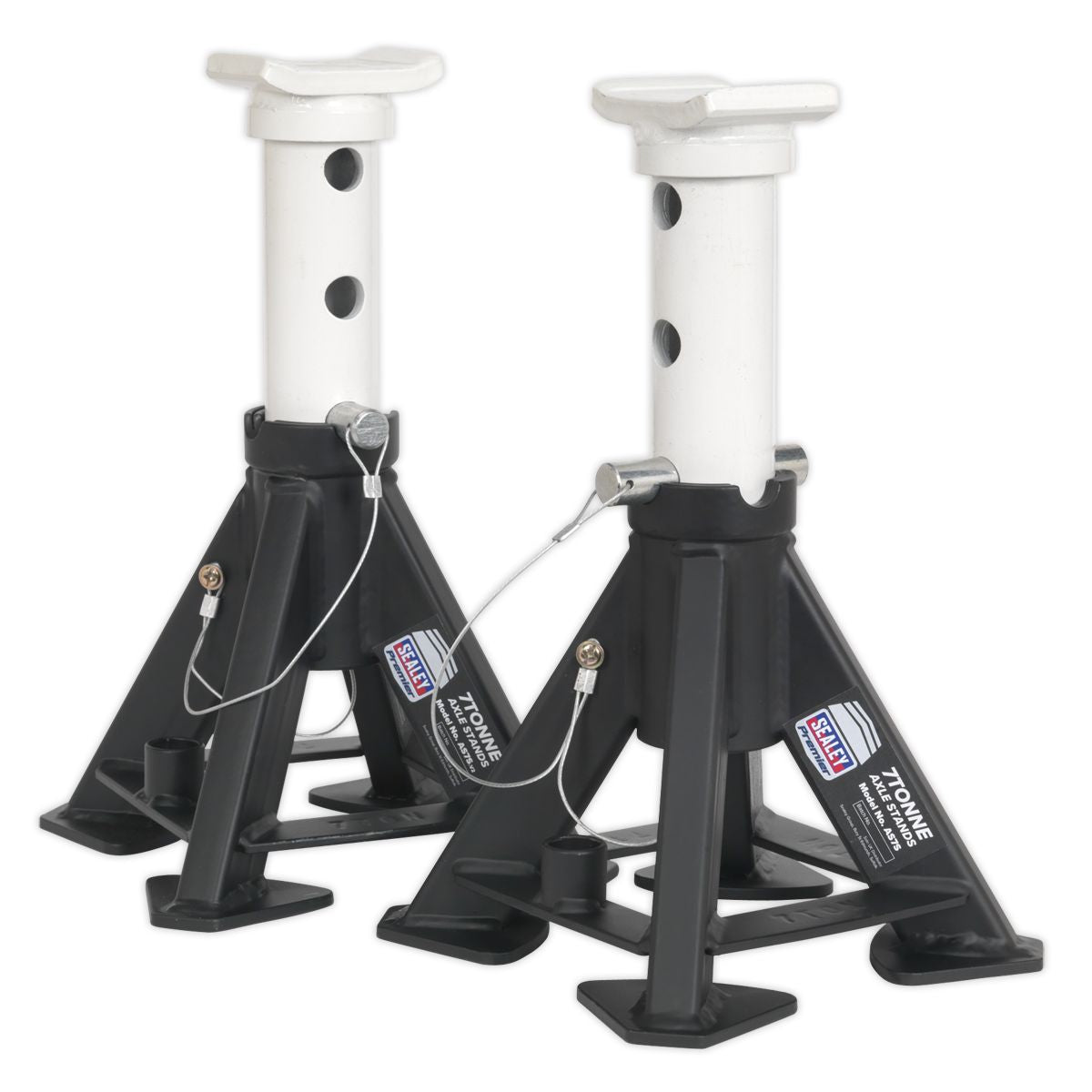 Sealey Premier Short Axle Stands (Pair) 7 Tonne Capacity per Stand - Image 2