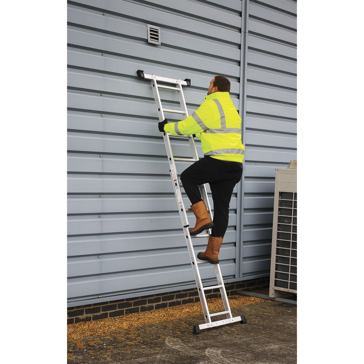 Sealey Scaffold Ladder 4-Way Aluminium - EN 131 - Image 2