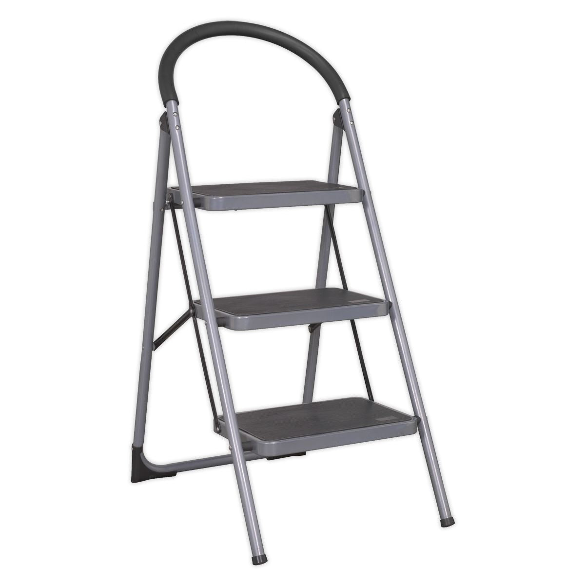 Sealey Step Stool 3-Tread 150kg Capacity - BS EN 14183 - Image 1