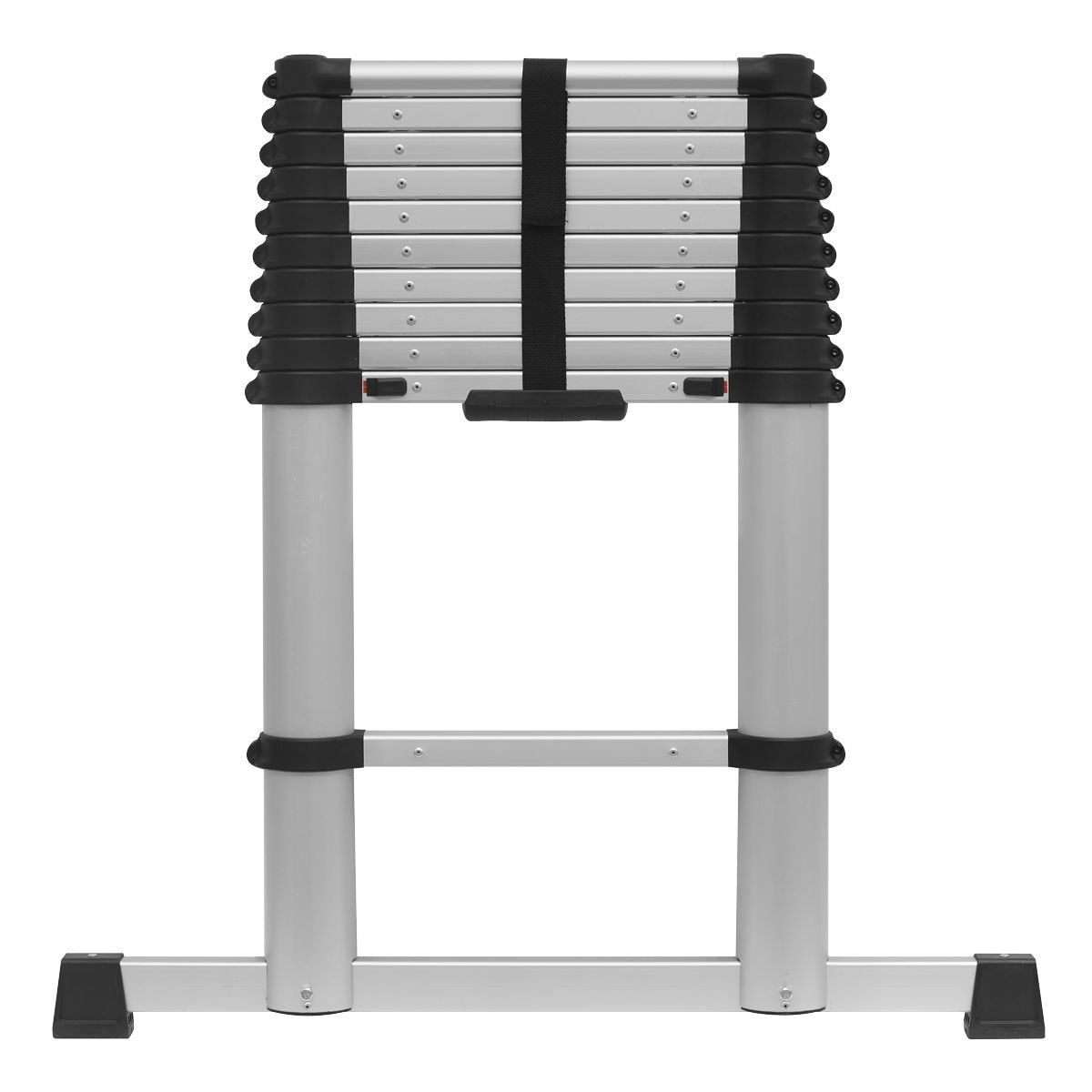 Sealey Telescopic Ladder 11-Tread Aluminium - BS EN 131 - Image 1