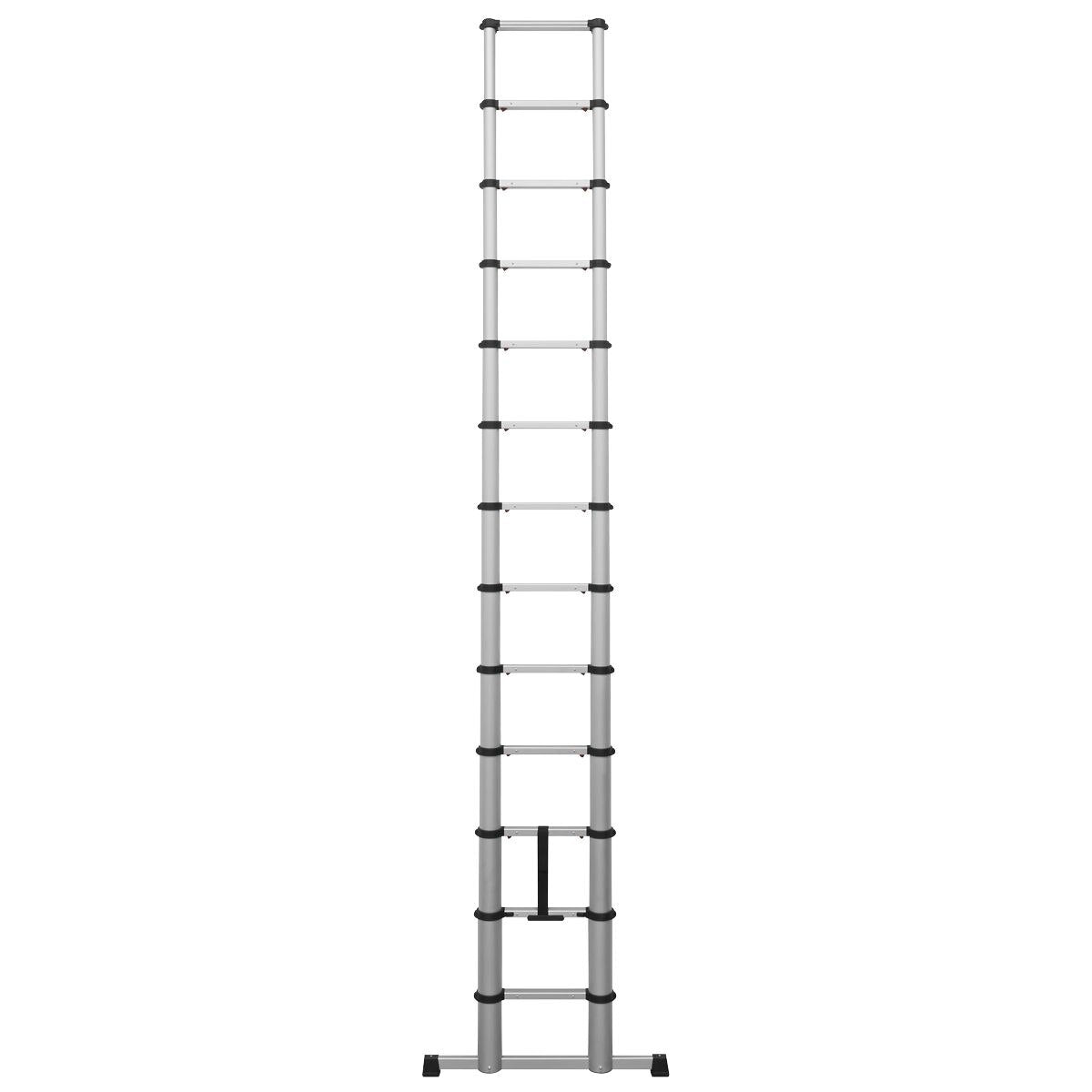 Sealey Telescopic Ladder 13-Tread Aluminium - BS EN 131 - Image 2