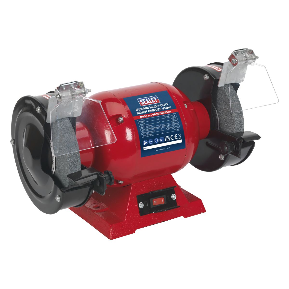 Sealey Heavy-Duty 150mm Bench Grinder 450W/230V - Image 1