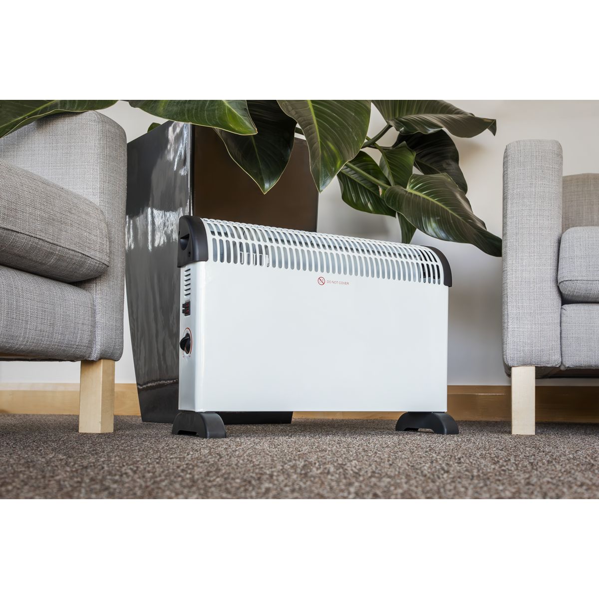 Sealey Convector Heater with 3 Heat Settings Thermostat 2000W/230V - Image 5