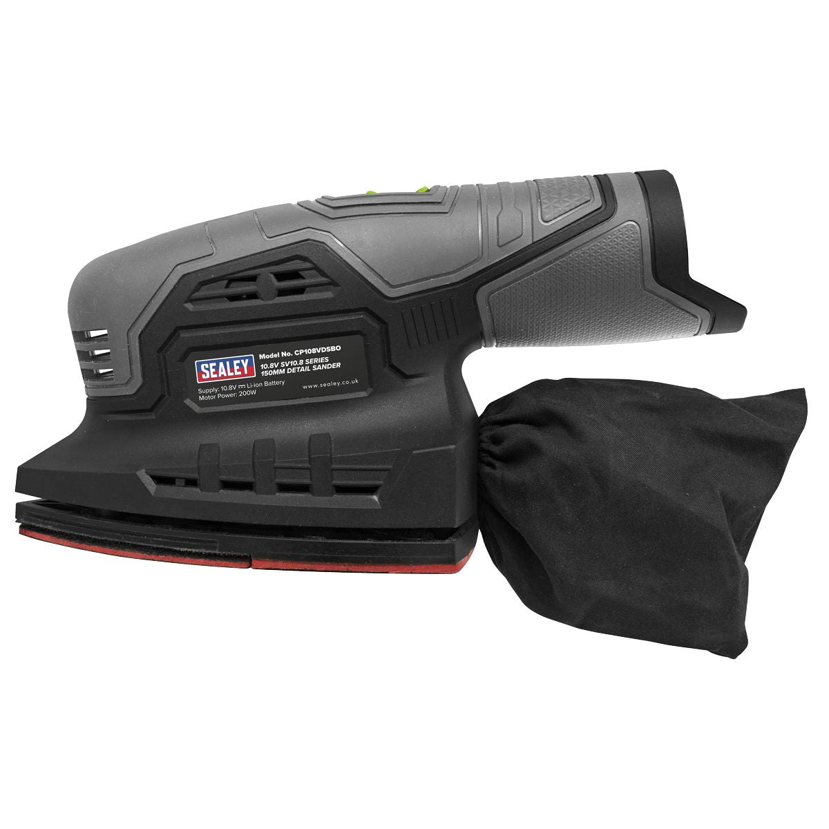 Sealey SV10.8 Series 150mm Cordless Detail Sander Kit 10.8V 2Ah - Image 6