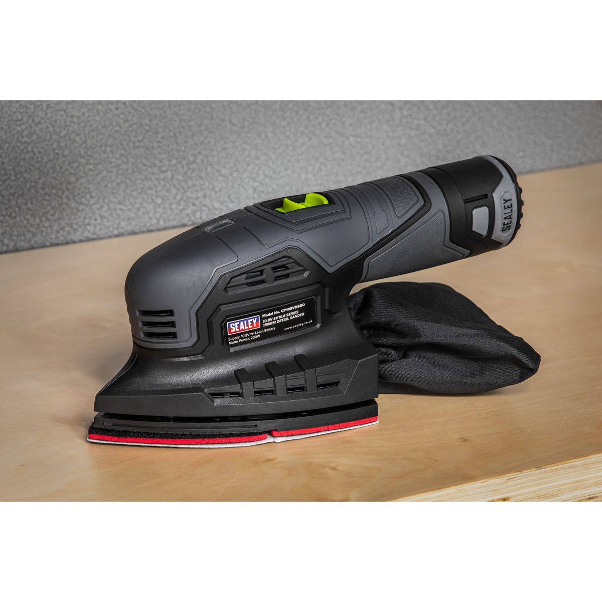 Sealey SV10.8 Series 150mm Cordless Detail Sander 10.8V - Body Only - Image 3