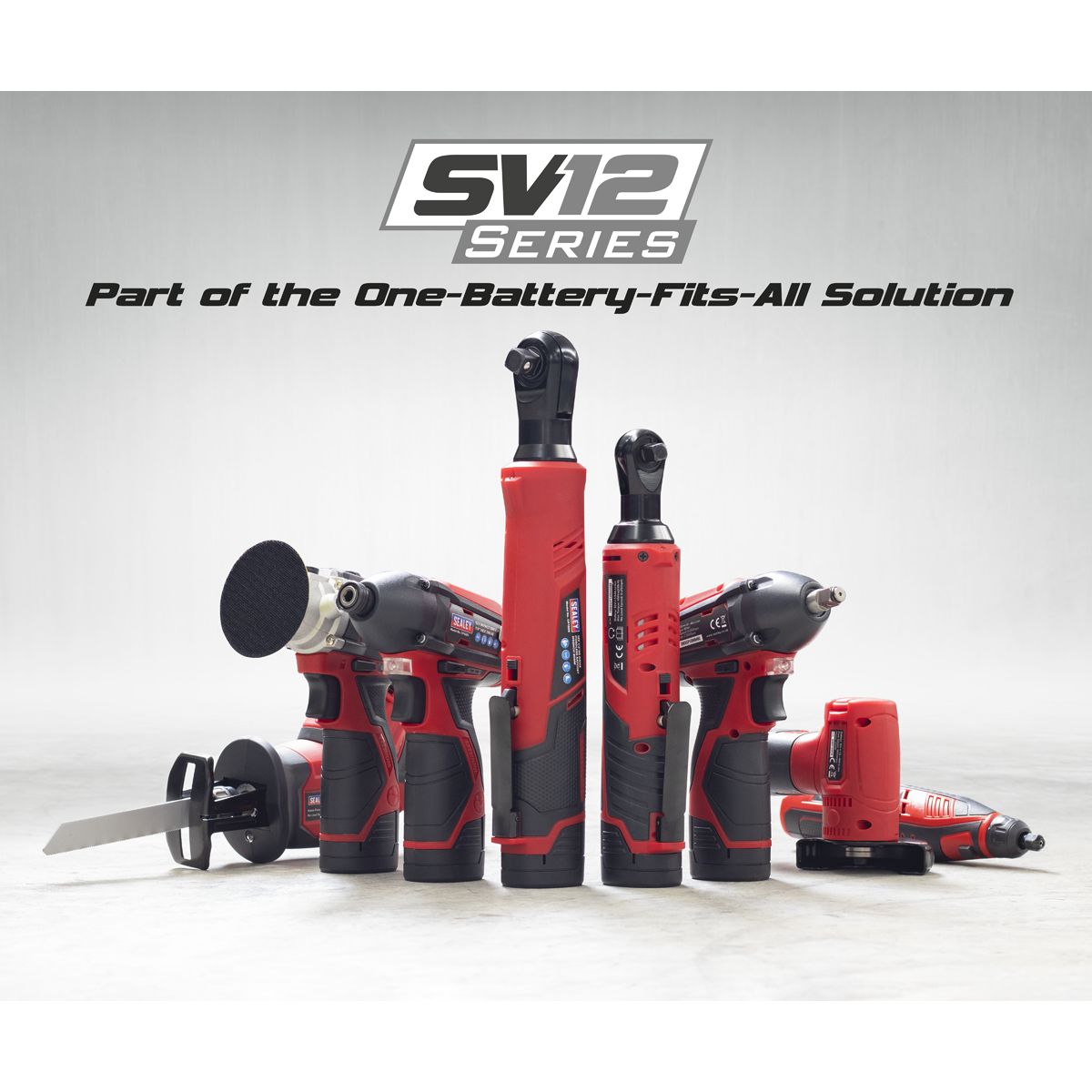 Sealey SV12 Series 3/8"Sq Drive Cordless Impact Wrench 12V - Body Only - Image 2