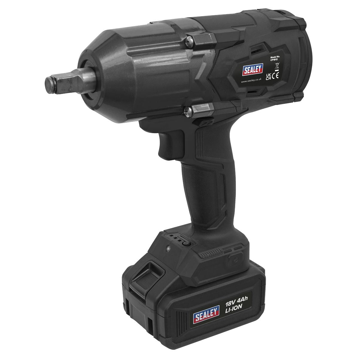 Sealey 1/2"Sq Drive Cordless Impact Wrench 18V 4Ah - Image 1