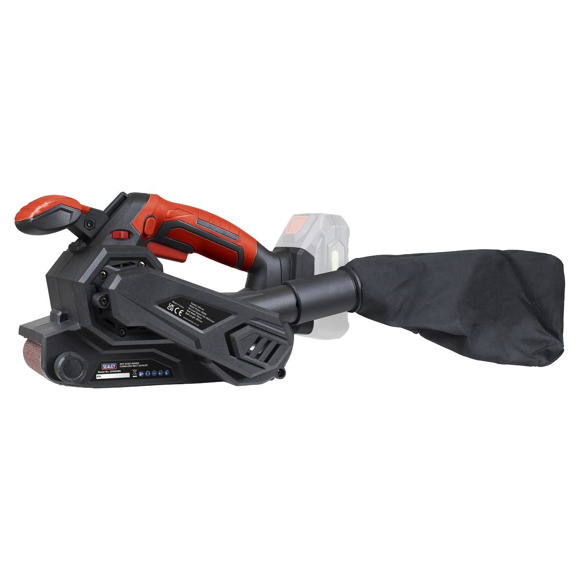 Sealey SV20 Series 76mm Cordless Belt Sander 20V - Body Only - Image 1