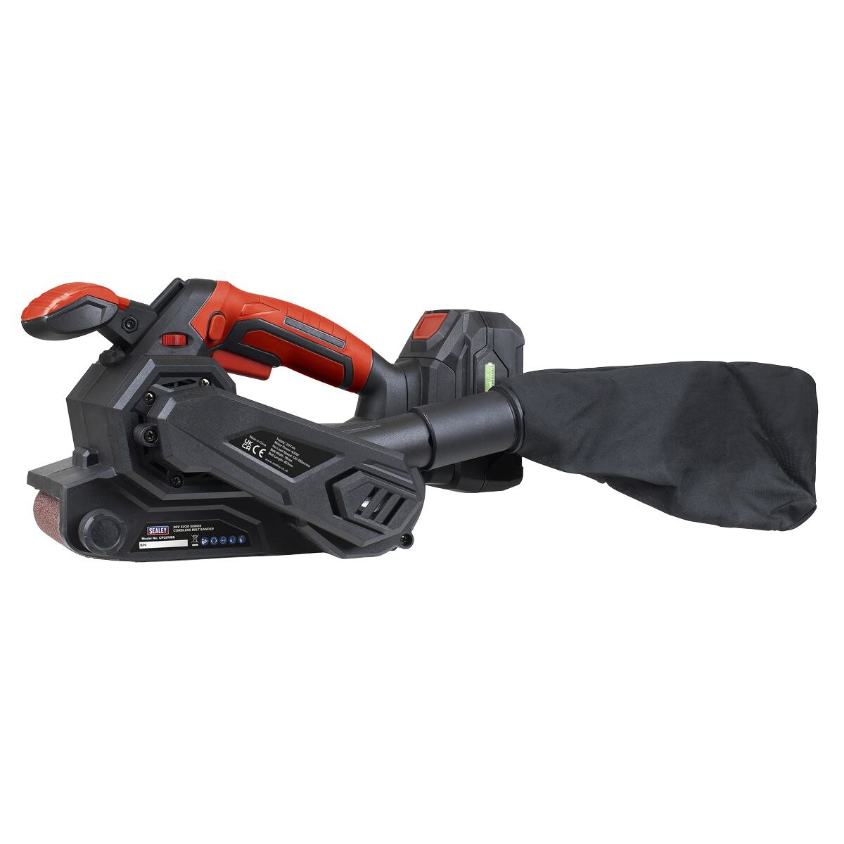 Sealey SV20 Series 76mm Cordless Belt Sander 20V - Body Only - Image 5