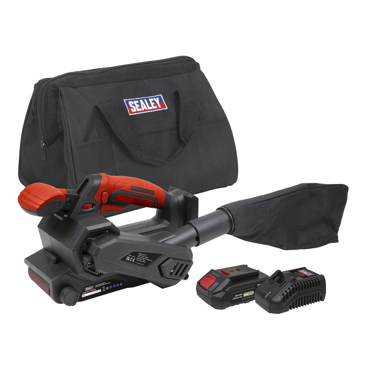 Sealey SV20 Series Cordless Belt Sander Kit 20V 2Ah - Image 1