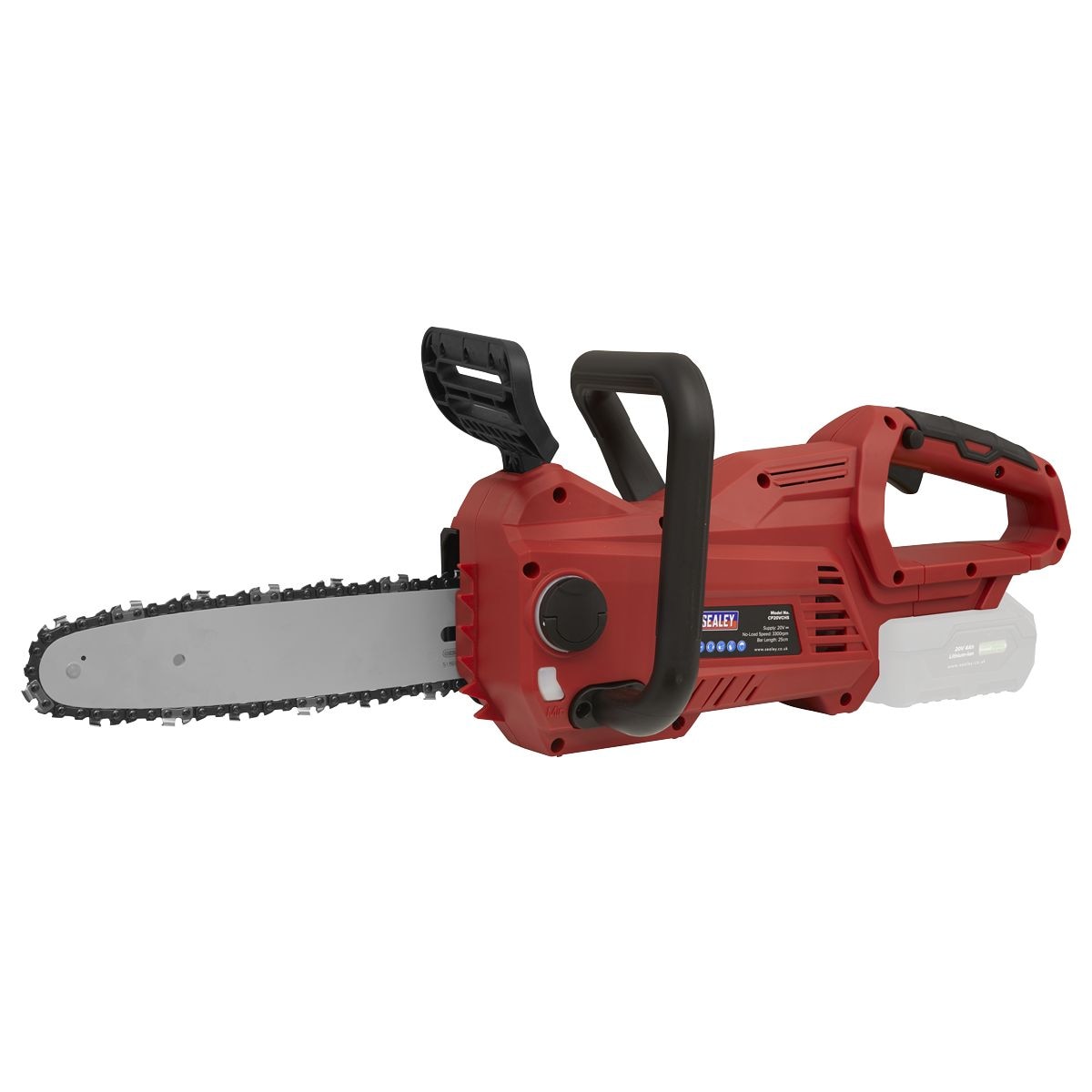 Sealey SV20 Series 25cm Cordless Chainsaw 20V - Body Only - Image 1