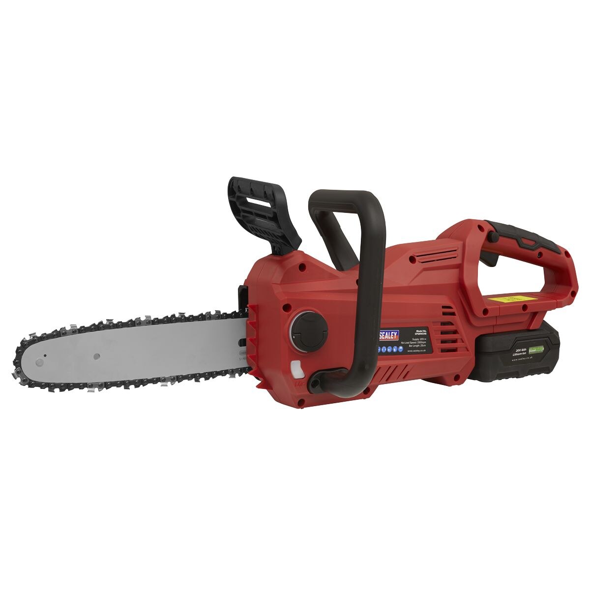 Sealey SV20 Series 25cm Cordless Chainsaw 20V - Body Only - Image 8