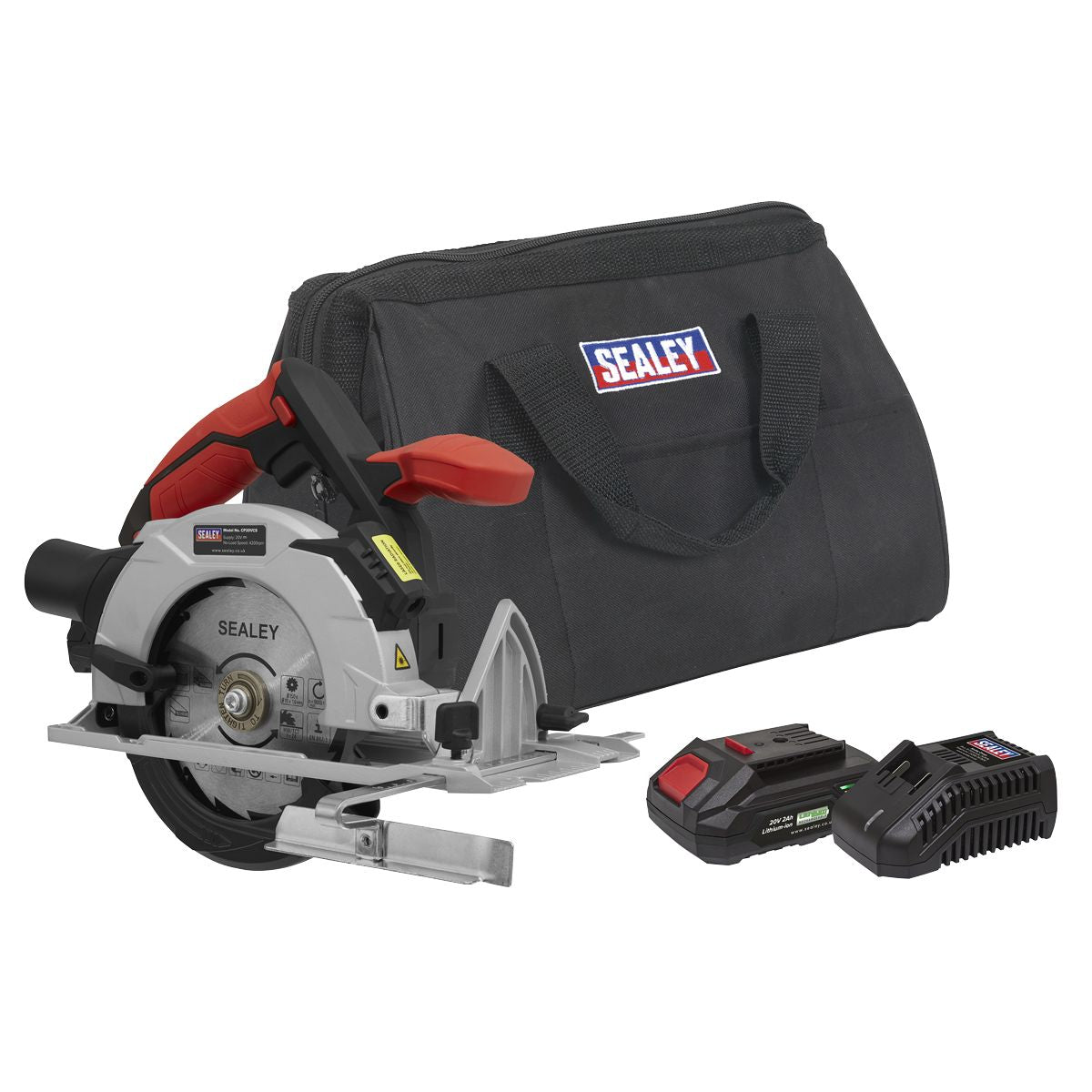 Sealey SV20 Series 150mm Cordless Circular Saw Kit 20V 2Ah - Image 1