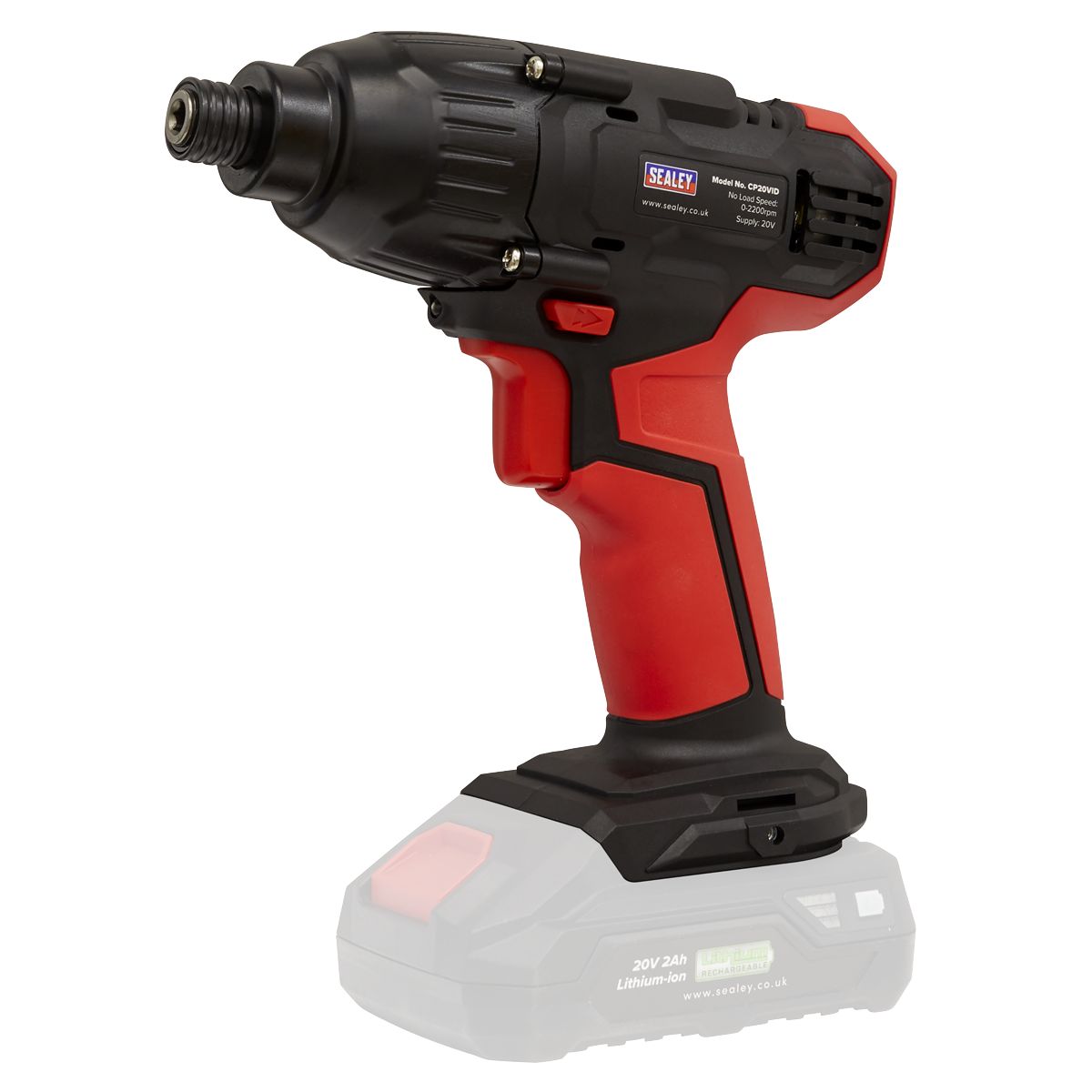 Sealey SV20 Series 1/4"Hex Drive Cordless Impact Driver 20V - Body Only - Image 1