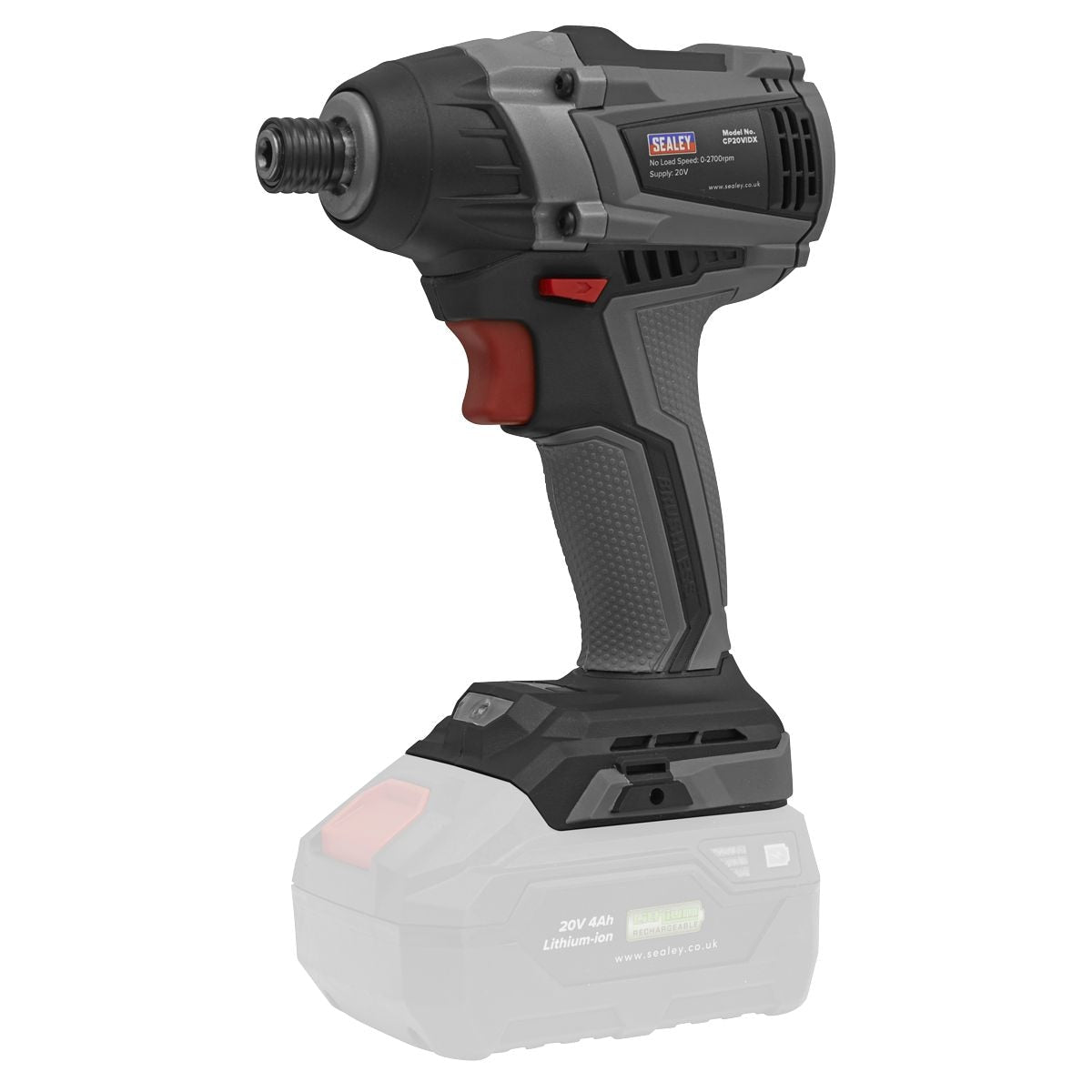 Sealey Premier SV20 Series 1/4"Hex Brushless Cordless Impact Driver 20V - Body Only - Image 1