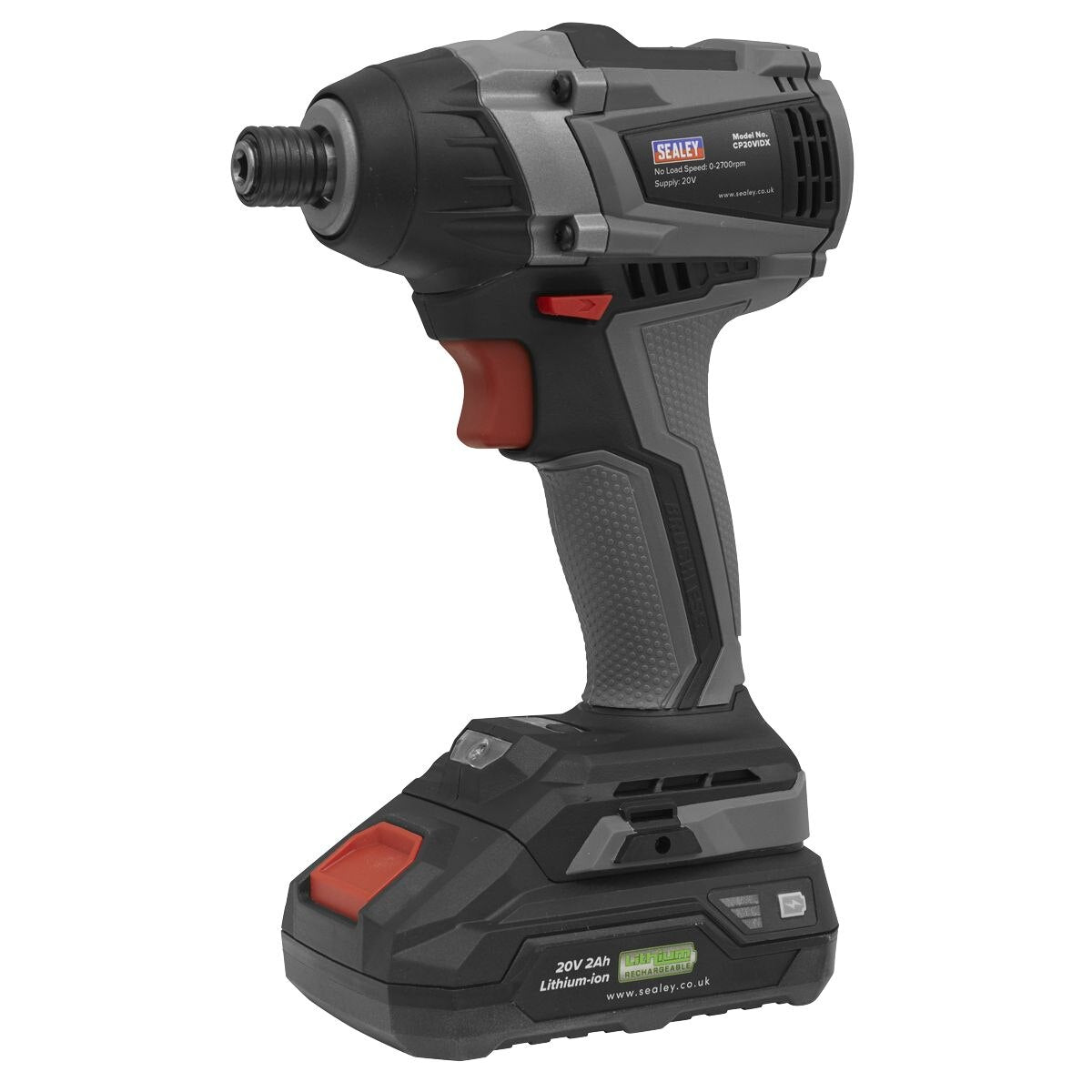 Sealey Premier SV20 Series 1/4"Hex Brushless Cordless Impact Driver 20V - Body Only - Image 2