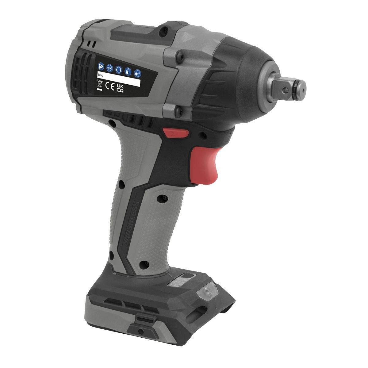 Sealey Premier SV20 Series 1/2"Sq Drive Brushless Cordless Impact Wrench 20V - Body Only - Image 2