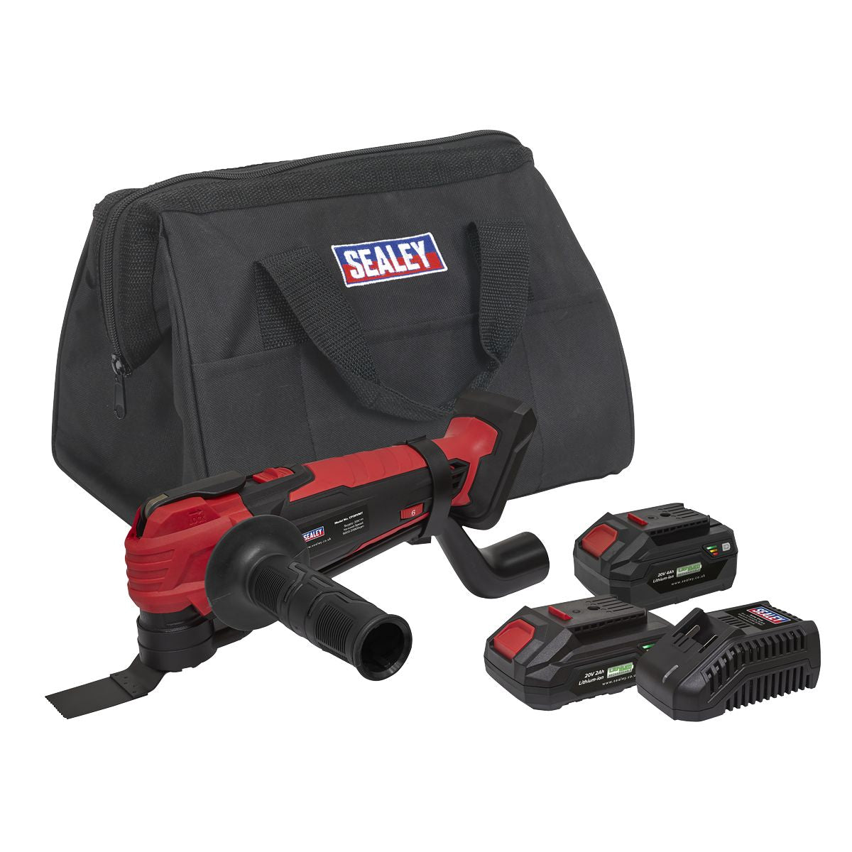 Sealey SV20 Series Cordless Oscillating Multi-Tool Kit 20V - 2 Batteries - Image 1