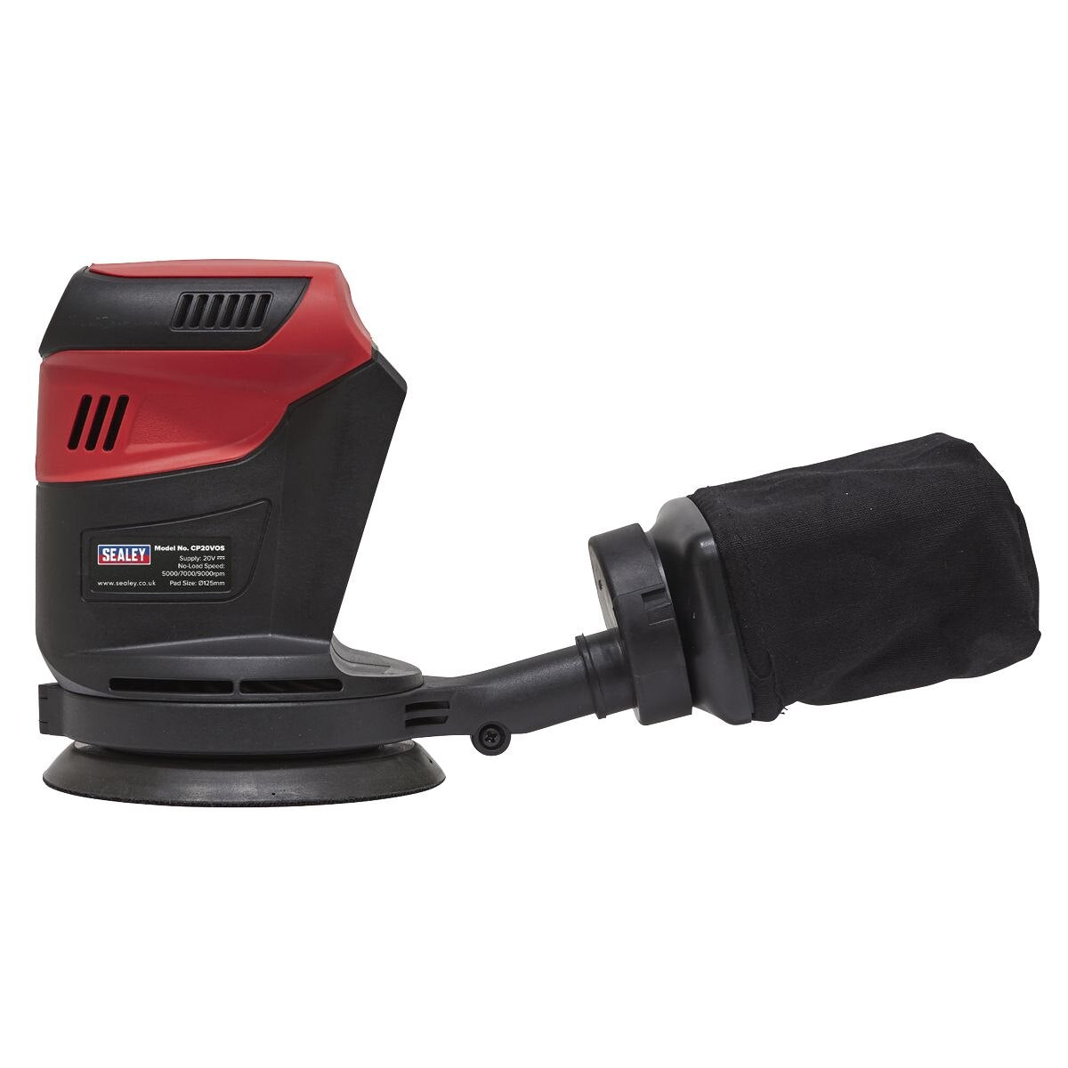 Sealey SV20 Series 125mm Cordless Orbital Palm Sander 20V - Body Only - Image 5