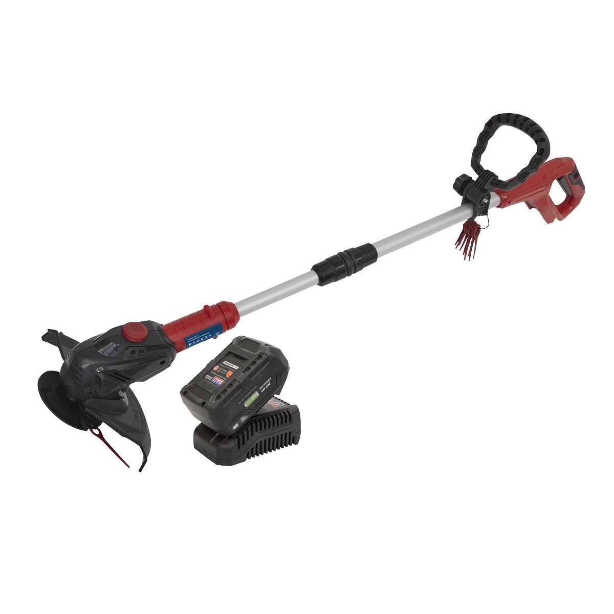 Sealey SV20 Series Cordless Strimmer 20V with 4Ah Battery & Charger - Image 1