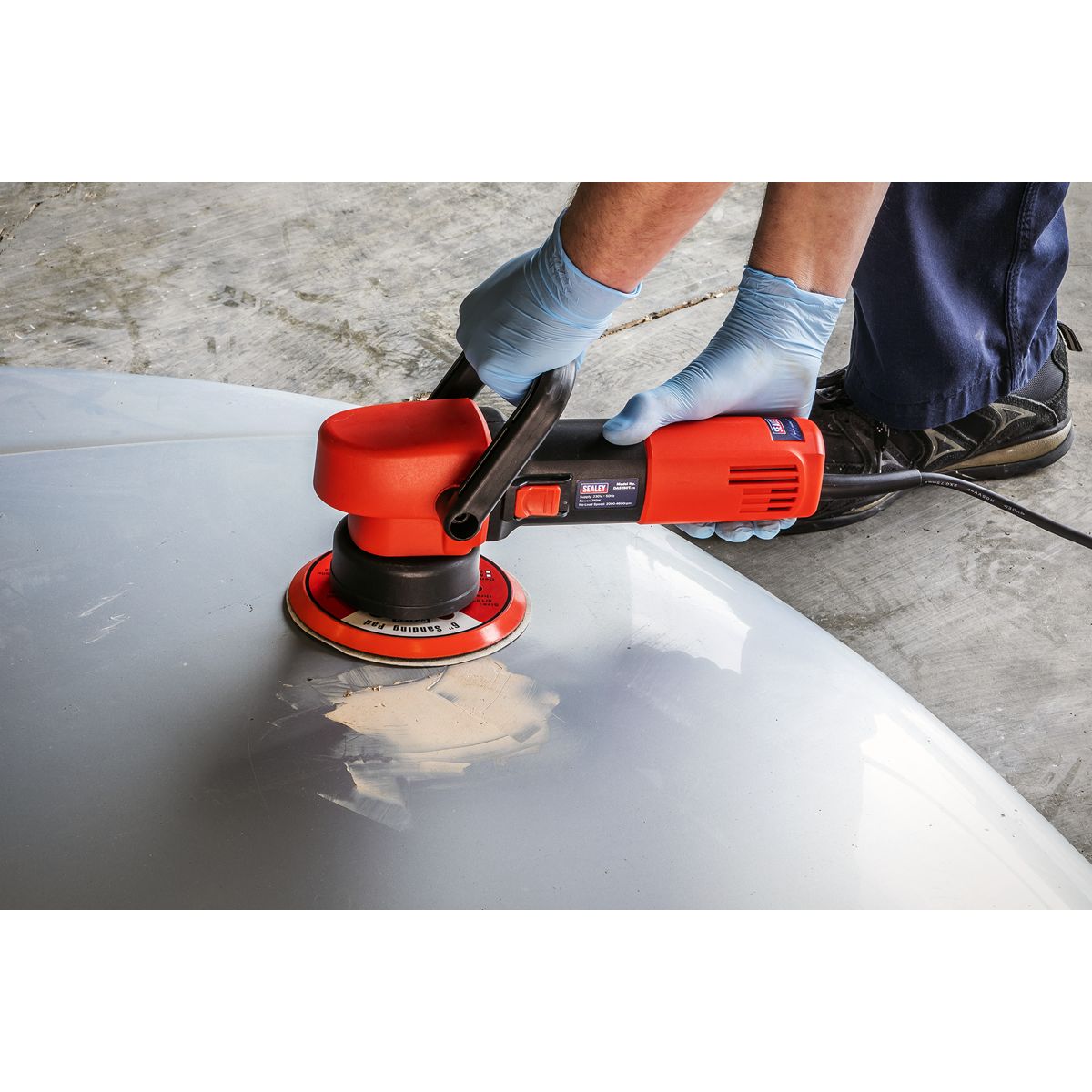 Sealey 150mm Variable Speed Dual Action Sander 710W - Image 2