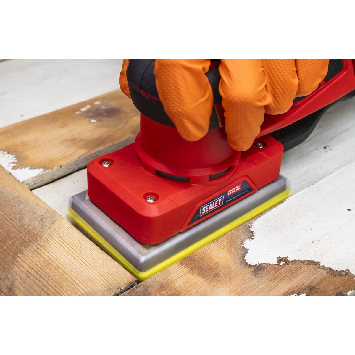 Sealey Variable Speed Brushless Orbital Sander 80 x 133mm 350W - Image 6