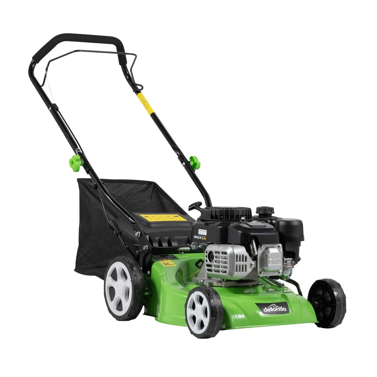 Dellonda Hand-Propelled 4-Stroke Petrol Lawnmower 16"(40cm) - Image 1