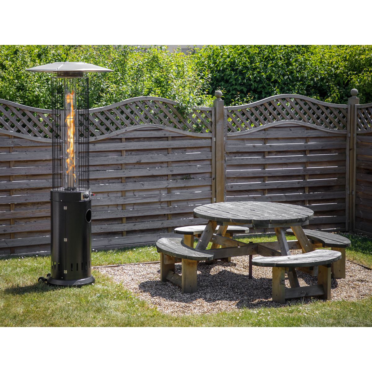 Dellonda Gas Patio Heater 13kW for Commercial & Domestic Use, Black - Image 8