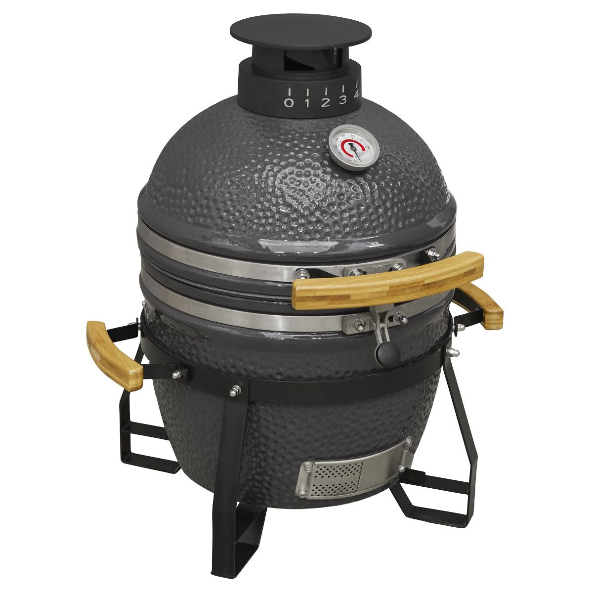 Dellonda Deluxe 16"(40cm) Ceramic Kamado Style BBQ - Image 1