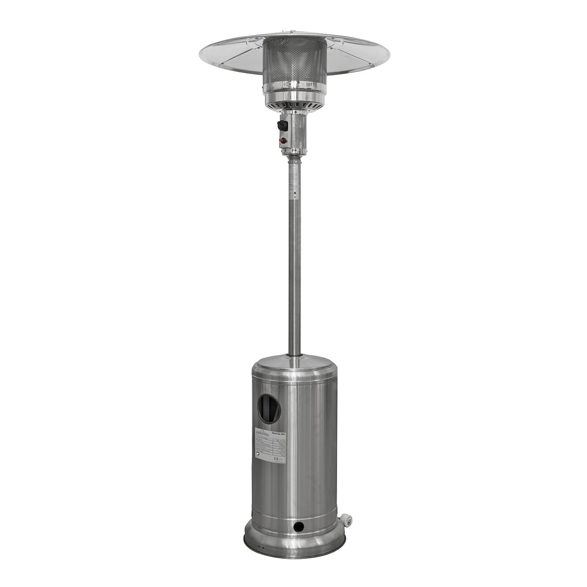 Dellonda 13kW Stainless Steel Commercial Gas Outdoor Garden Patio Heater, Wheels - Image 10