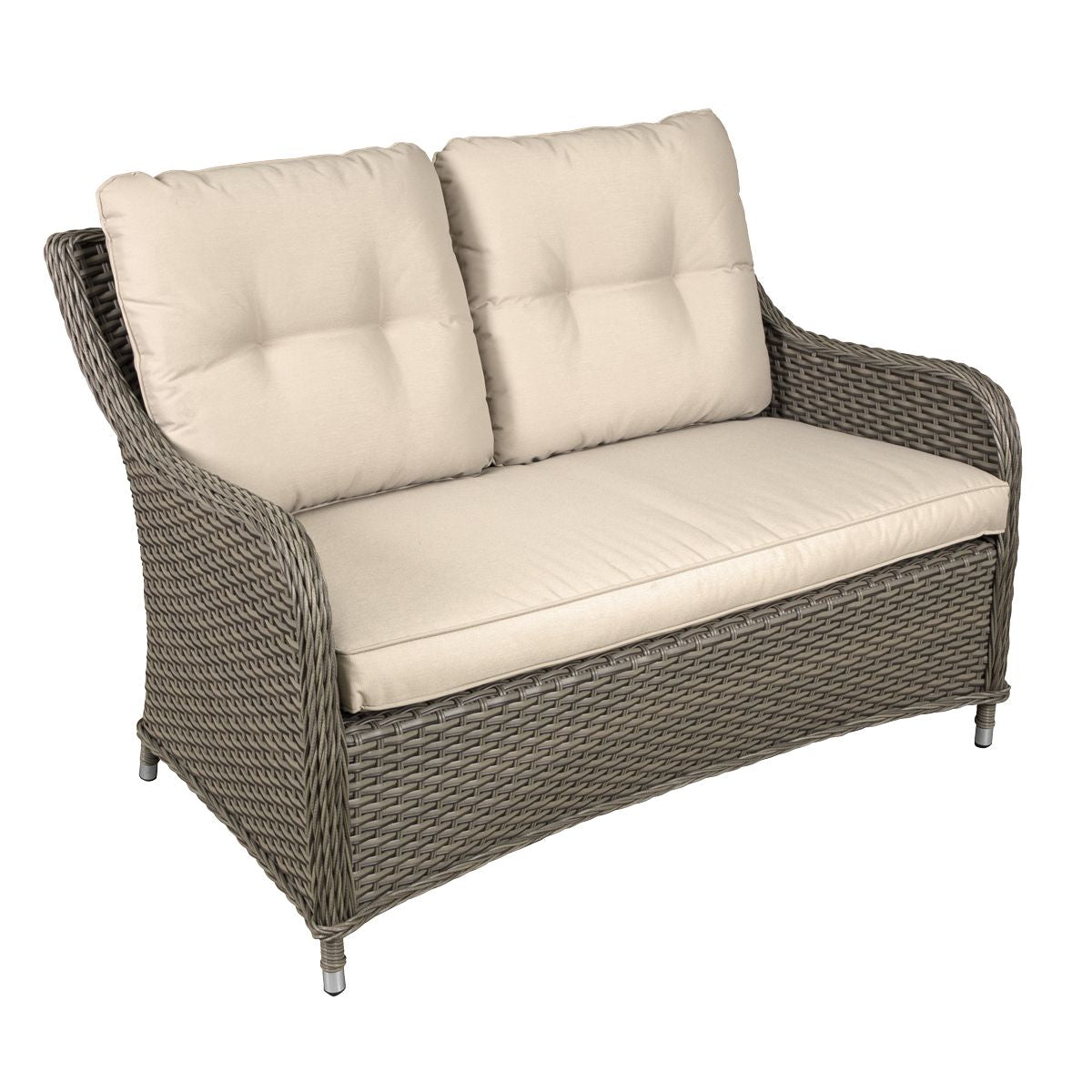 Dellonda Chester Rattan Wicker Outdoor 2-Seater Sofa