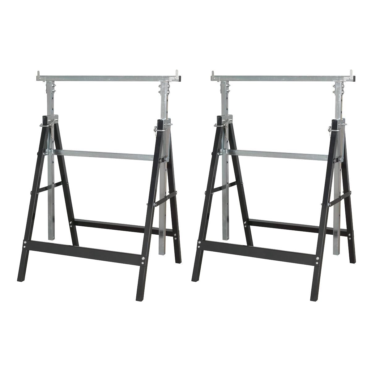 Sealey Fold Down Telescopic Trestle 200kg Capacity - Pair - Image 2