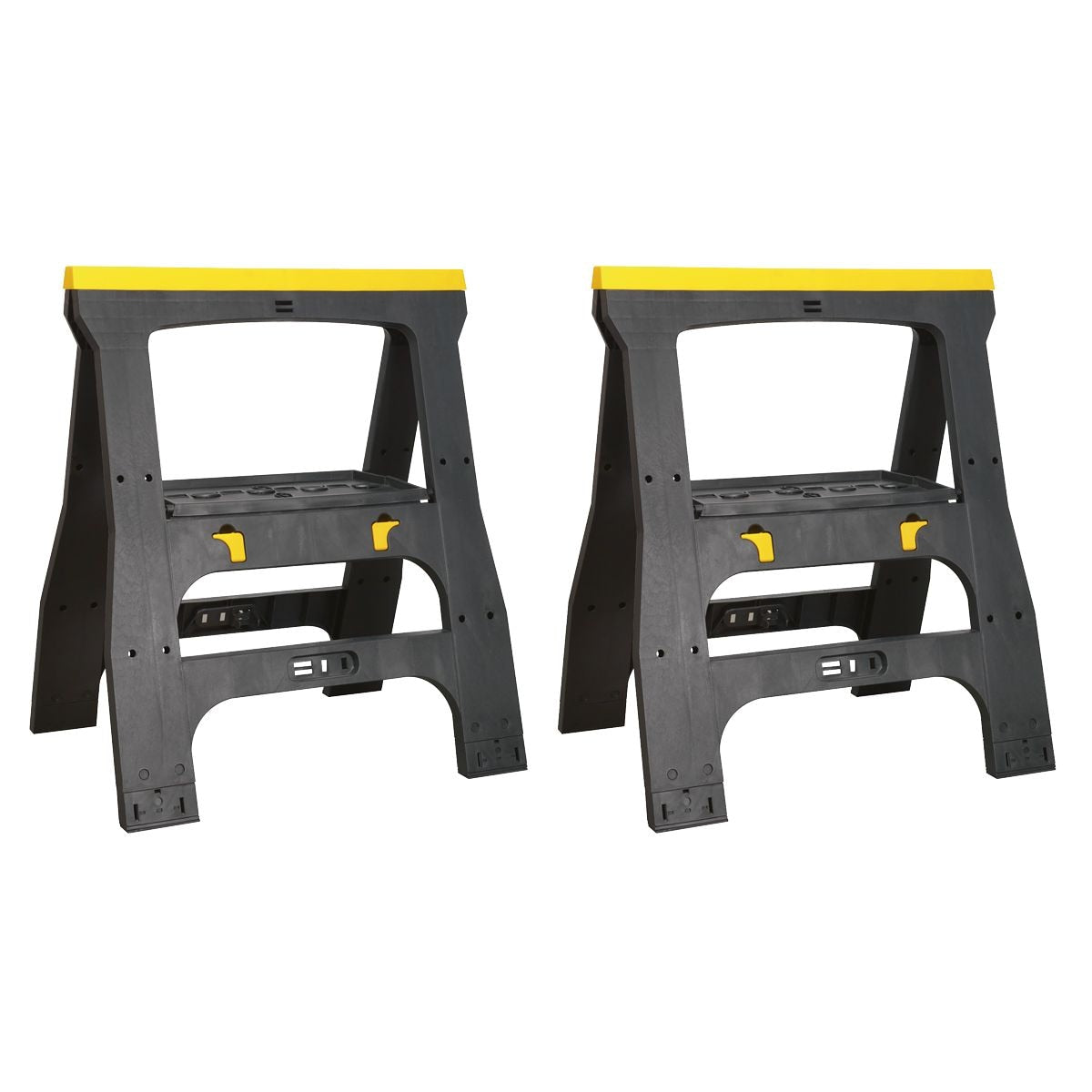 Sealey Heavy-Duty Folding Composite Trestles - Image 1