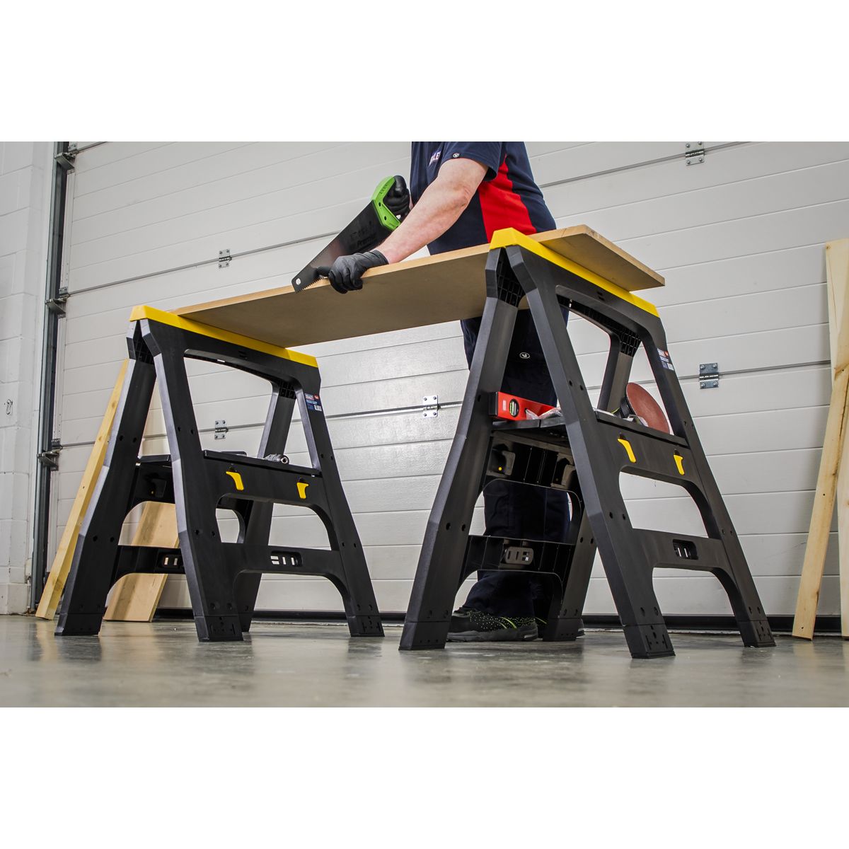 Sealey Heavy-Duty Folding Composite Trestles - Image 9