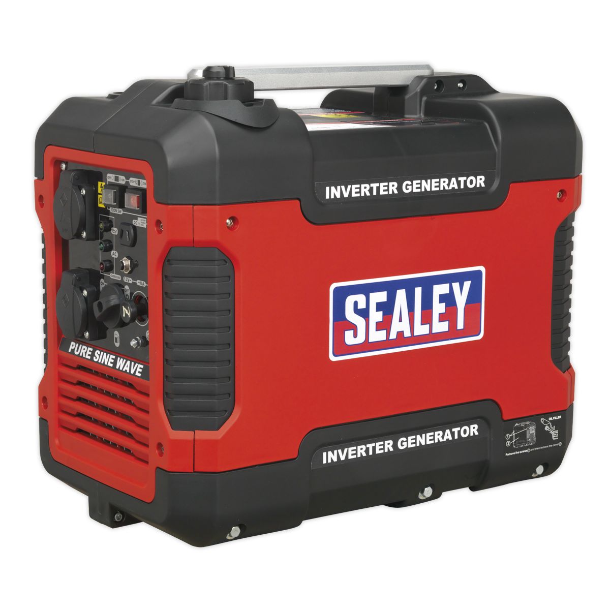 Sealey 2000W Inverter Generator 4-Stroke Engine 230V - Image 3