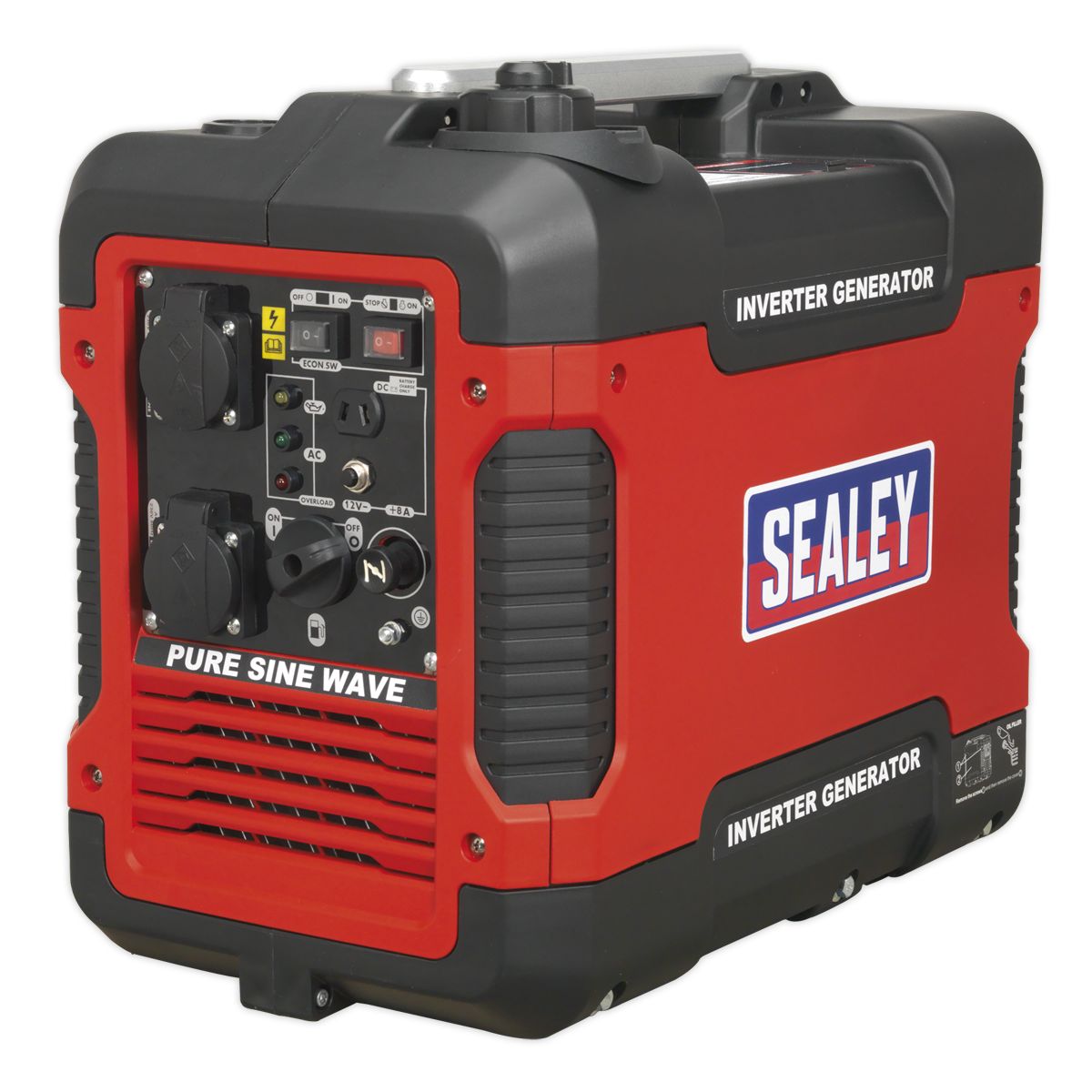 Sealey 2000W Inverter Generator 4-Stroke Engine 230V - Image 8