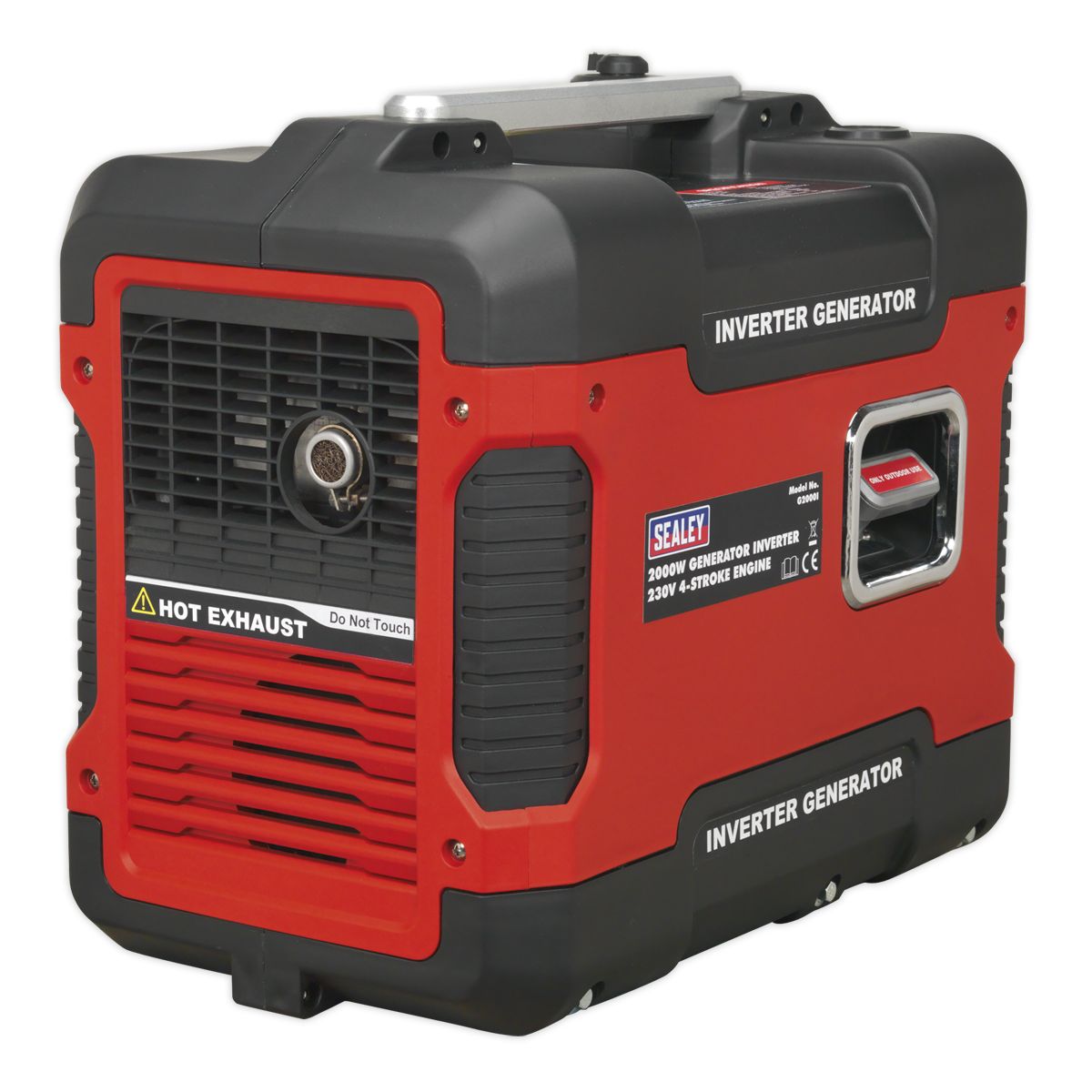 Sealey 2000W Inverter Generator 4-Stroke Engine 230V - Image 10