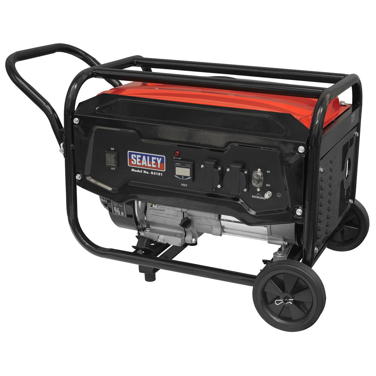 Sealey 3100W Generator 7hp 4-Stroke Engine 230V - Image 2