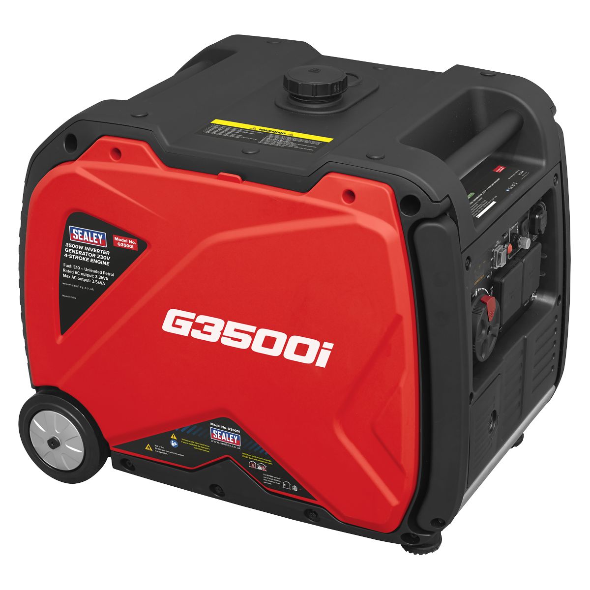 Sealey 3500W Inverter Generator 4-Stroke Engine 230V - Image 2