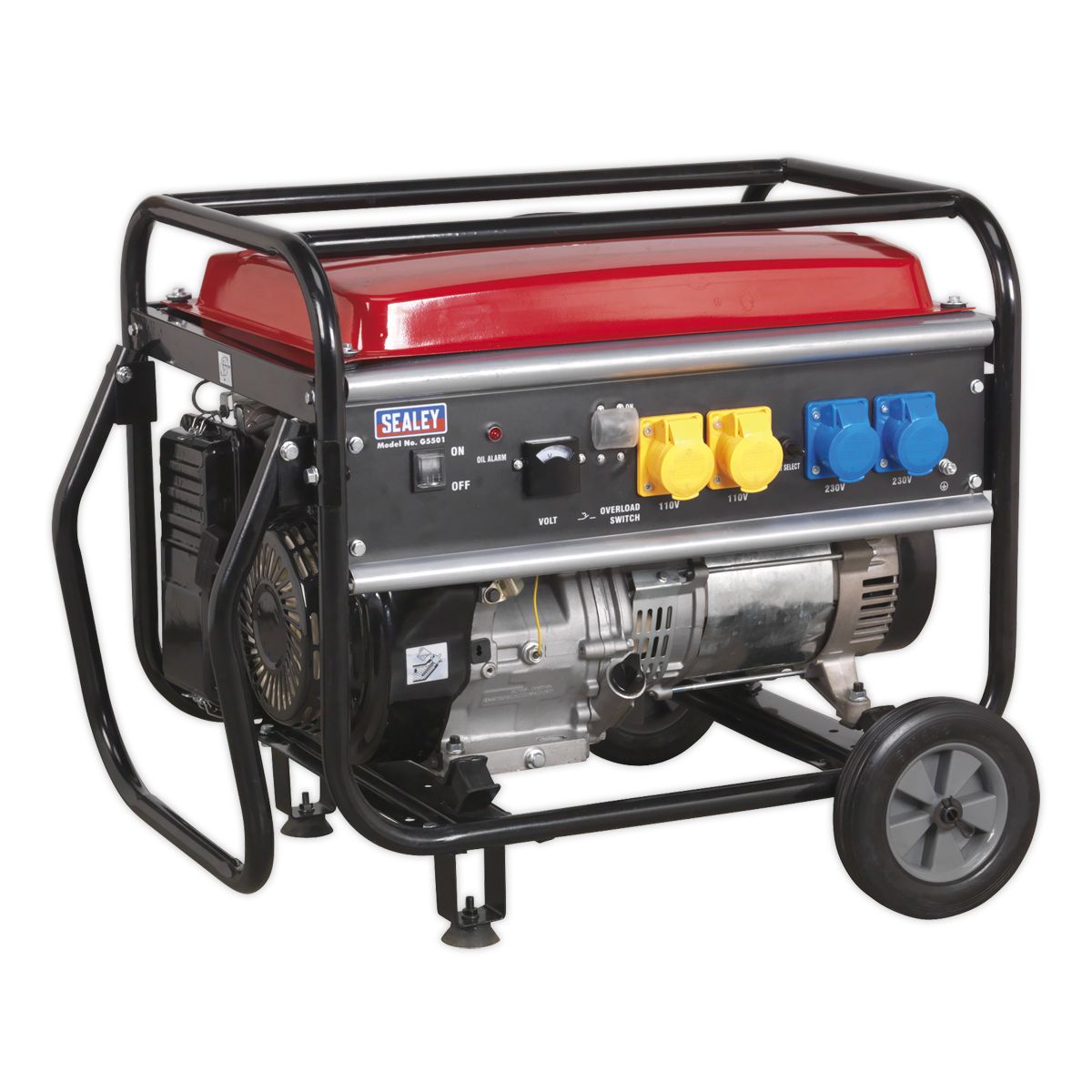 Sealey 5500W Generator 13hp 4-Stroke Engine 110/230V - Image 4