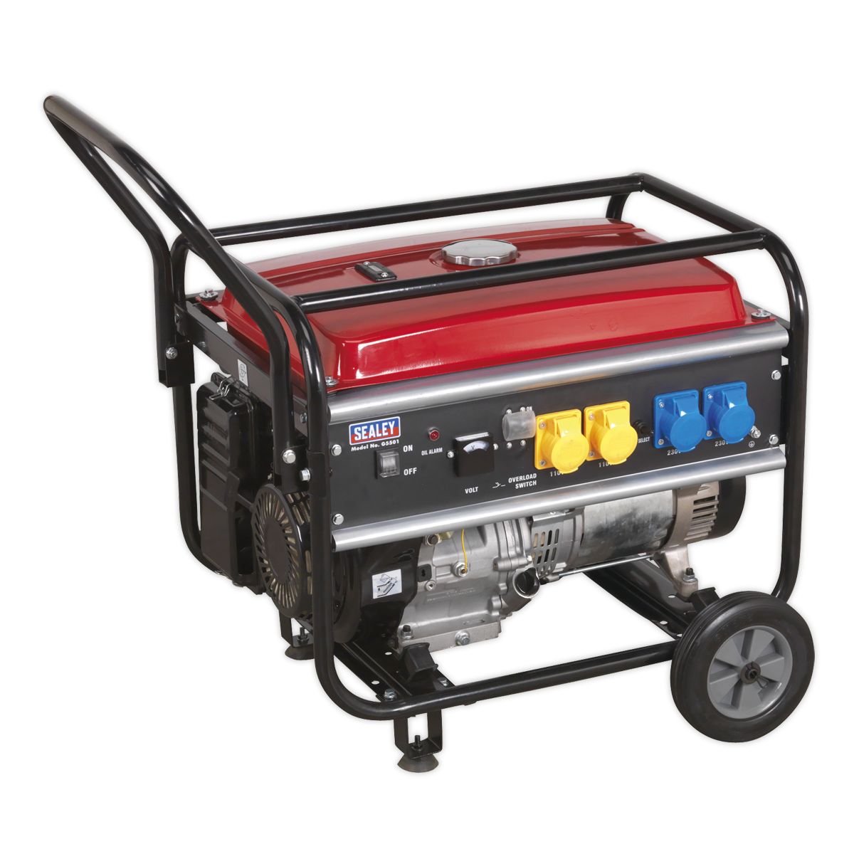 Sealey 5500W Generator 13hp 4-Stroke Engine 110/230V - Image 5