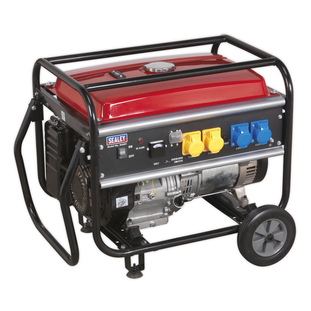 Sealey 5500W Generator 13hp 4-Stroke Engine 110/230V - Image 6